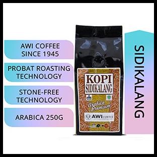 

Awi Coffee Sidikalang Arabica Premium 250Gr|Biji|Roasted|Grade 1|Beans