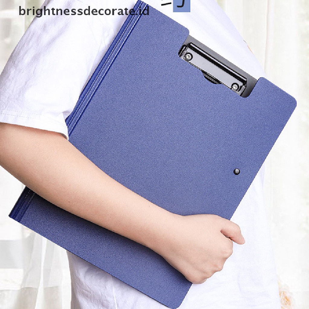 [birth] A4 File Folder Clipboard Writing Pad Memo Clip Board Double Clips Organizer [ID]