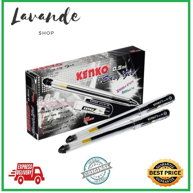 

PEN KENKO EASY GEL / PULPEN KENKO EASY GEL HITAM 0,5mm