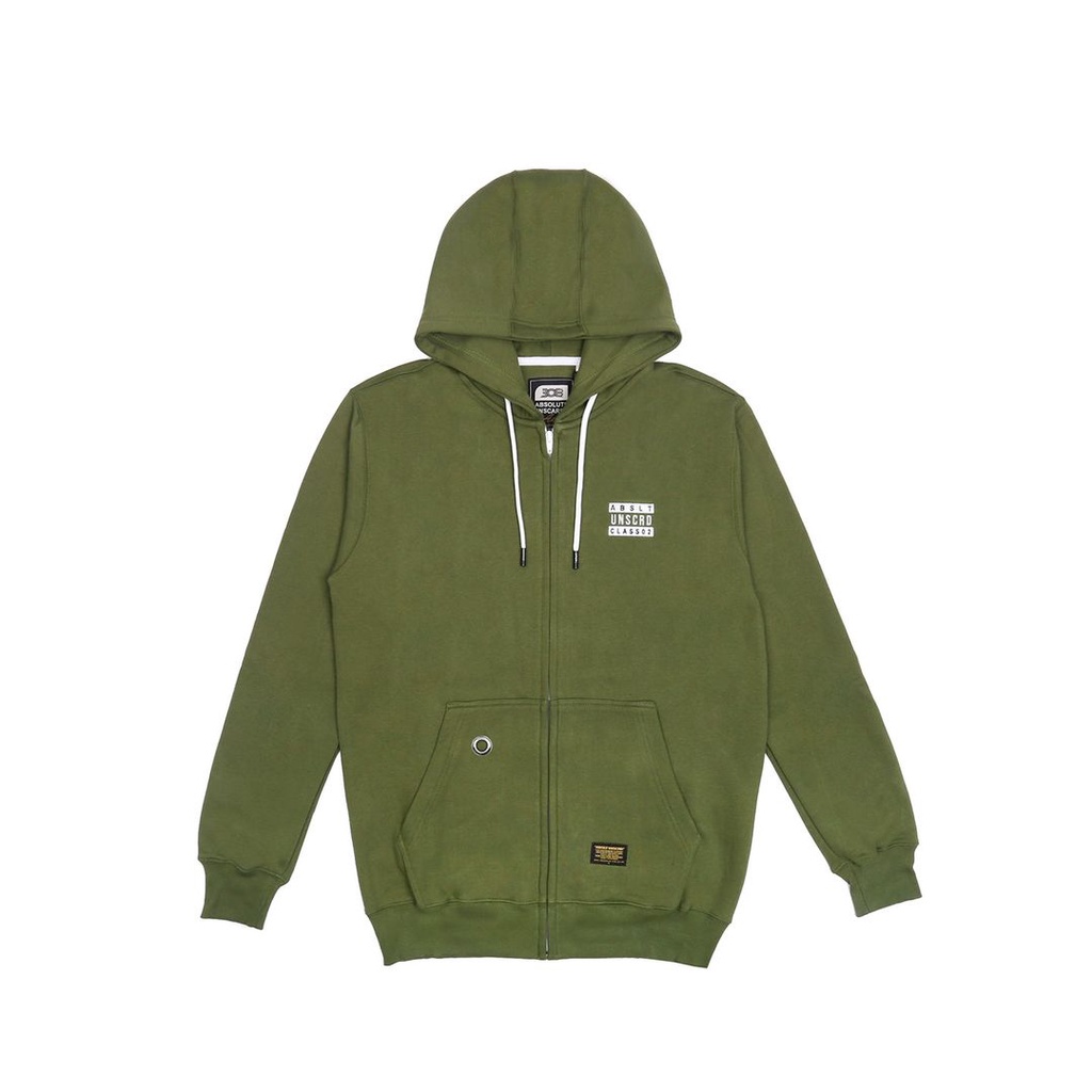 308 ABSLTUNSCRD - ZIP Hoodie UNSCRD BOX CLASS 02 - OLIVE