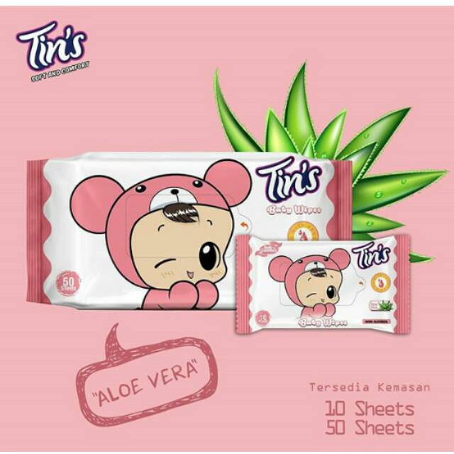 TIN'S BABY WIPES SPICED 50S/18BD(TISUE BASAH)