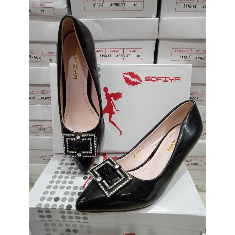 heels sofiya warna hitam 3531-4