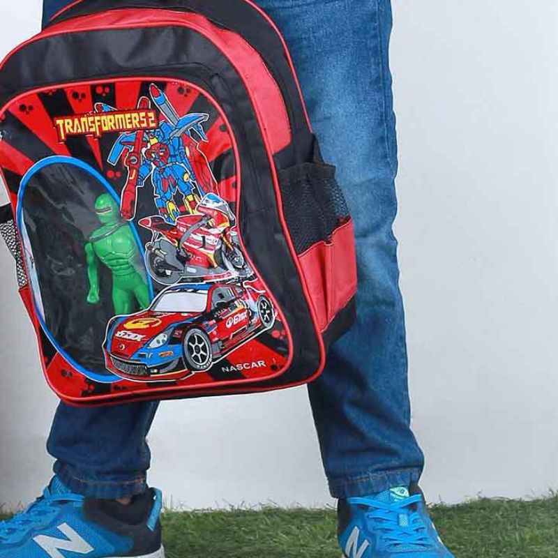 TAS RANSEL ANAK COWO TK/SD BERADIAH ROBOT