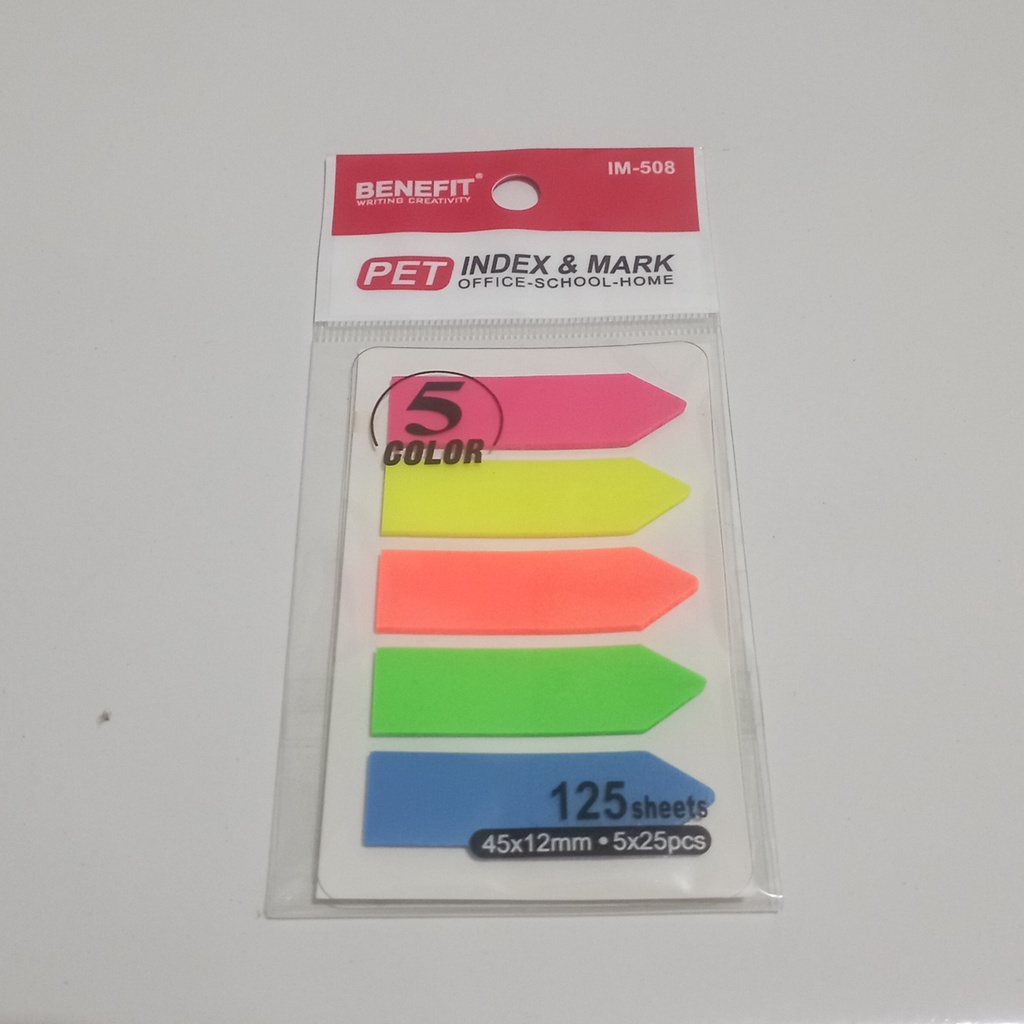 

Bookmark / Sticky Notes BENEFIT IM-508 5 Warna Arrow