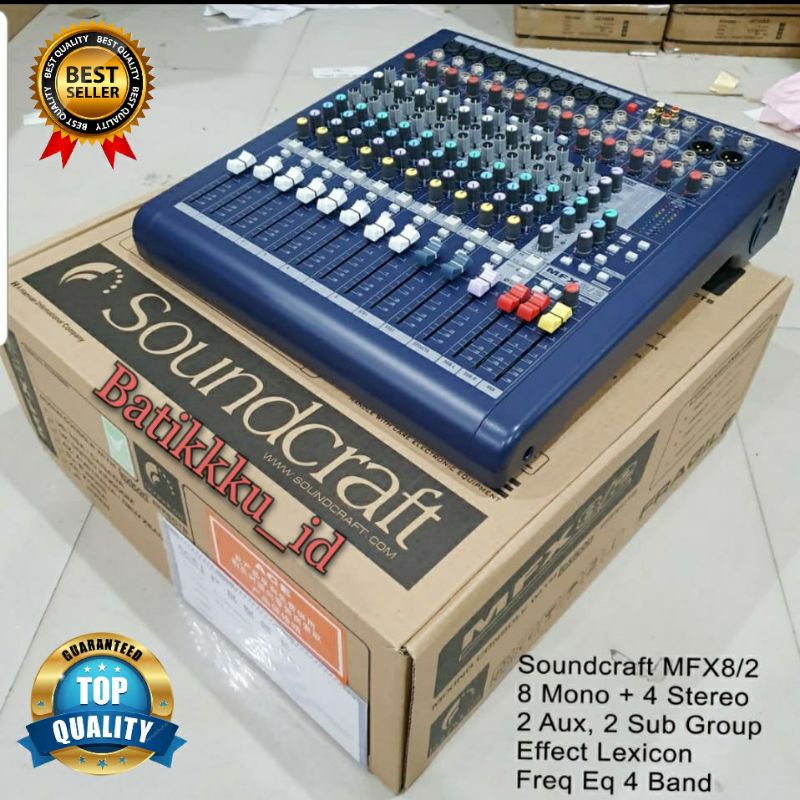 MIXER SOUNDCRAFT MFX8/2 MFX 8/2 WITH LEXICON EFFECT