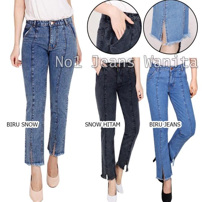 Boyfriend Jeans Rumbai Wanita / Jeans Boyfriend / Celana Boyfriend
