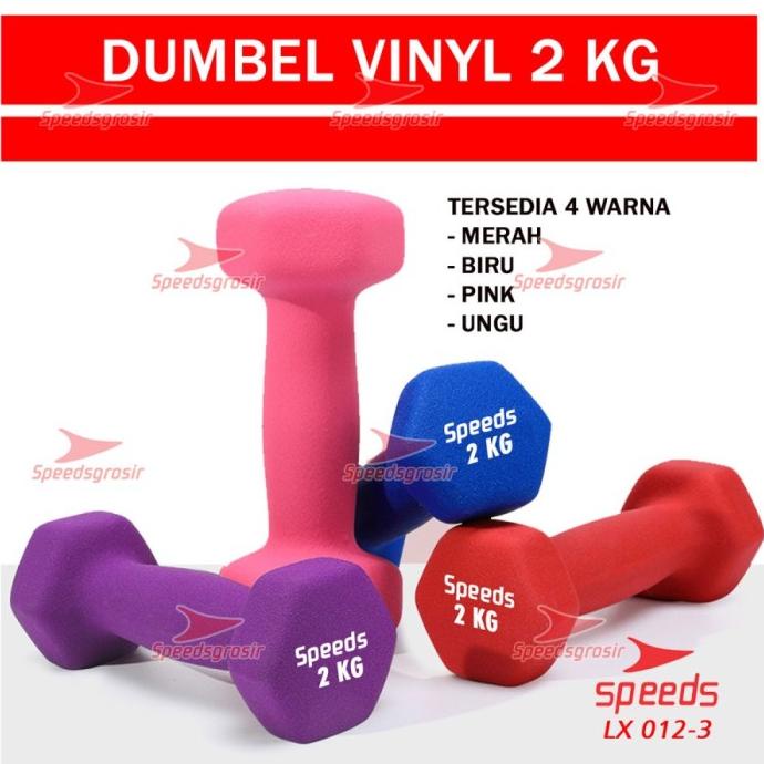 Dumble 2 kg Barbel latihan merk speeds