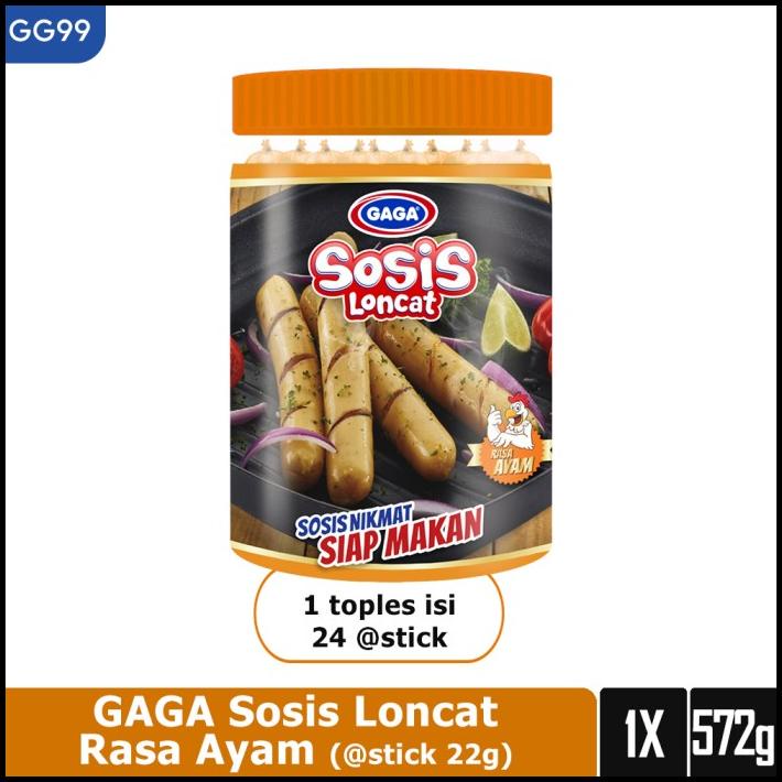 

Gaga Sosis Ayam 22Gr 1 Toples Isi 24 Pcs (Gg99)