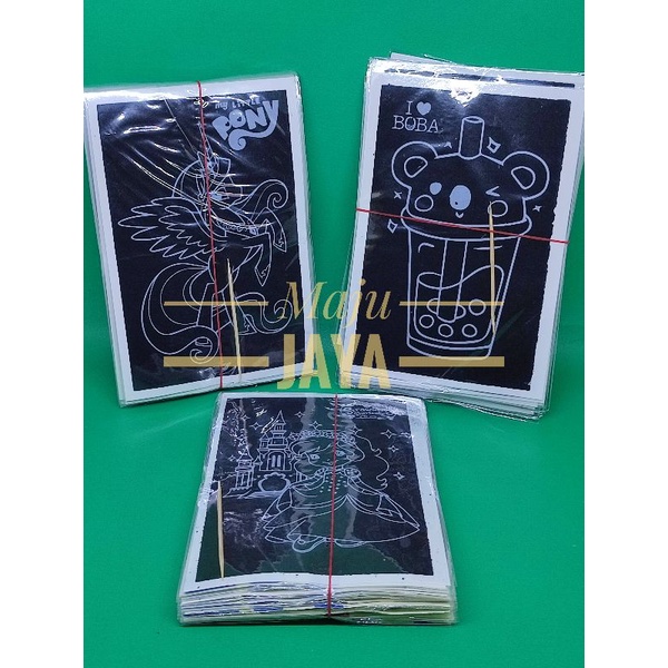 Gosokan Magic Scratch Arsir Karakter Isi 20 Pcs