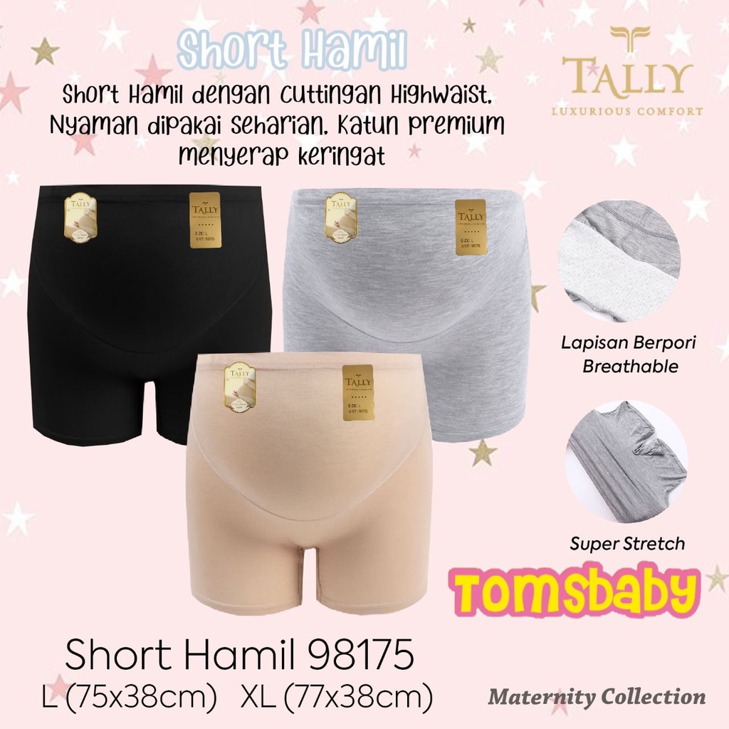 TALLY (1pcs) Short Pants CD Celana Dalam Boxer Ibu Hamil 98175