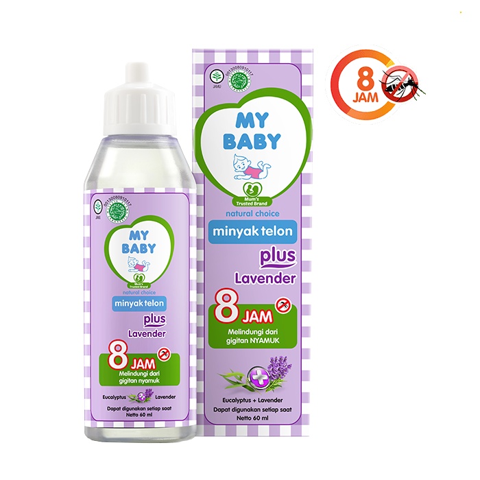 My Baby Minyak Telon Plus Lavender 8 Jam Melindungi dari Gigitan Nyamuk