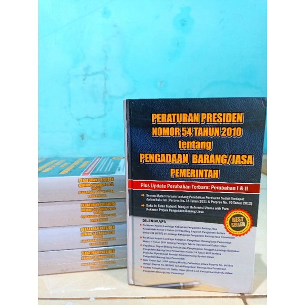 Jual ( PROMO BUKU MURAH ORIGINAL ) BUKU PERATURAN PRESIDEN NOMOR 54 ...