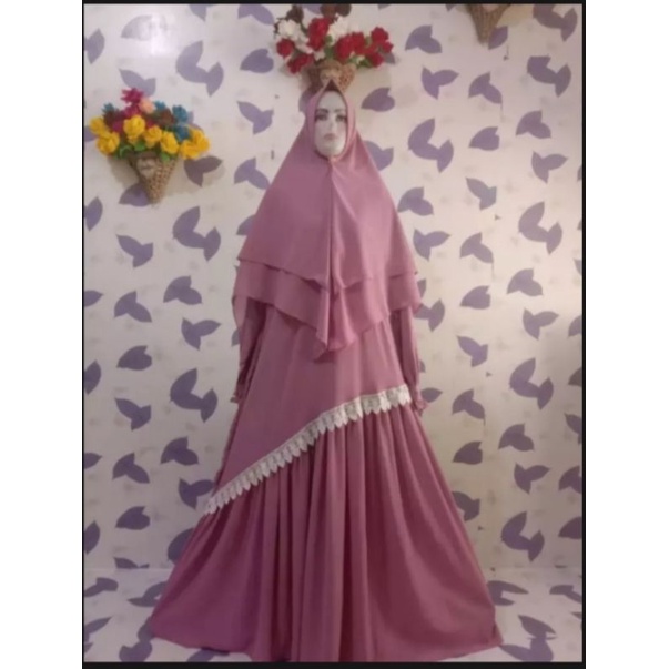 gamis ceruty model terbaru bahan ceruty bebydoll model cantik