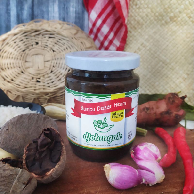 

djolangak bumbu masak instan bumbu dasar hitam untuk rawon halal tanpa msg djolangak