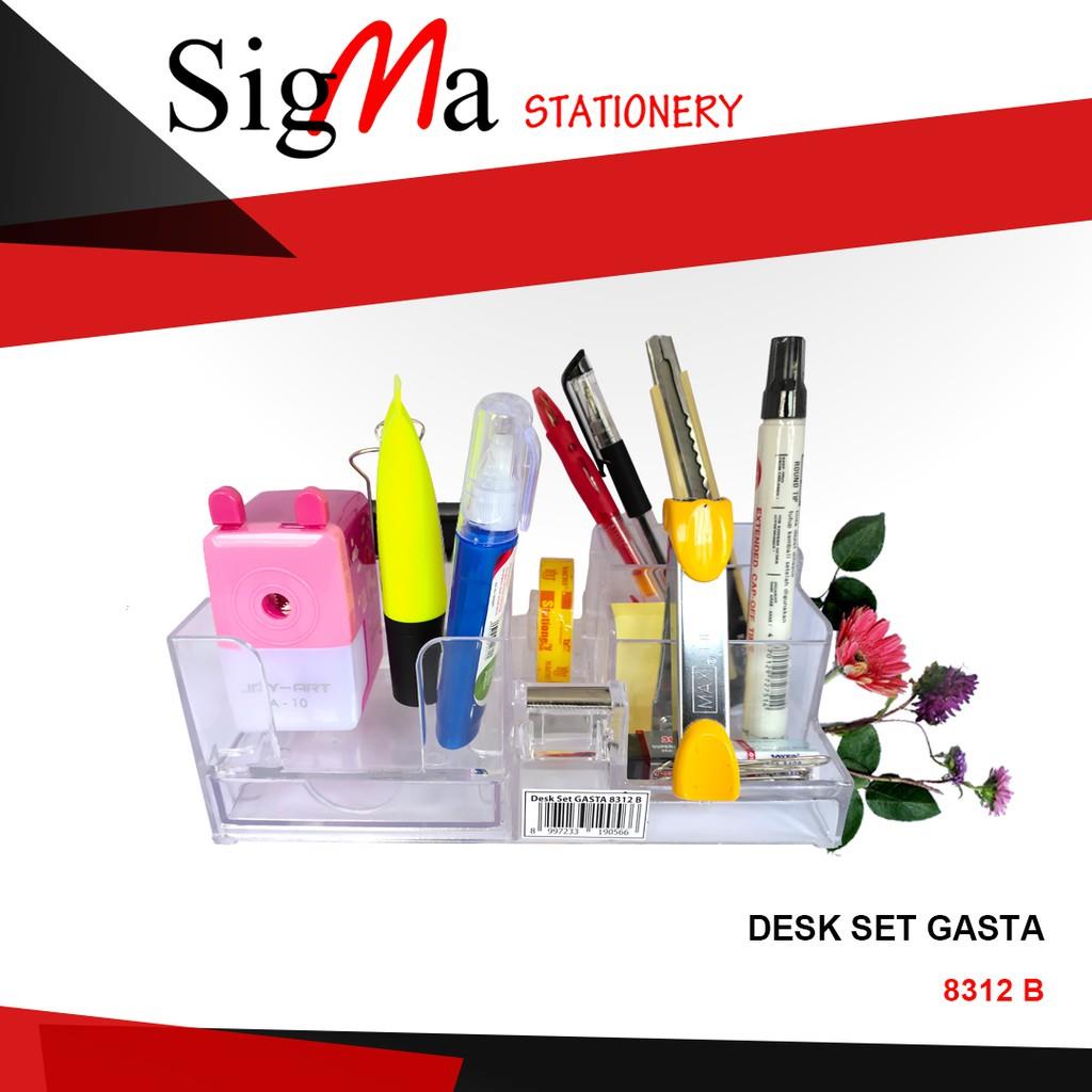 

Tempat Pensil Murah Desk Set akrilik 8312 B Gasta