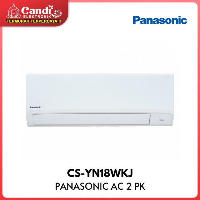 AC PANASONIC SPLIT CS-YN18WKJ 2 PK STANDART CS YN18WKJ CSYN18WKJ CS YN18 WKJ AIR CONDITIONER