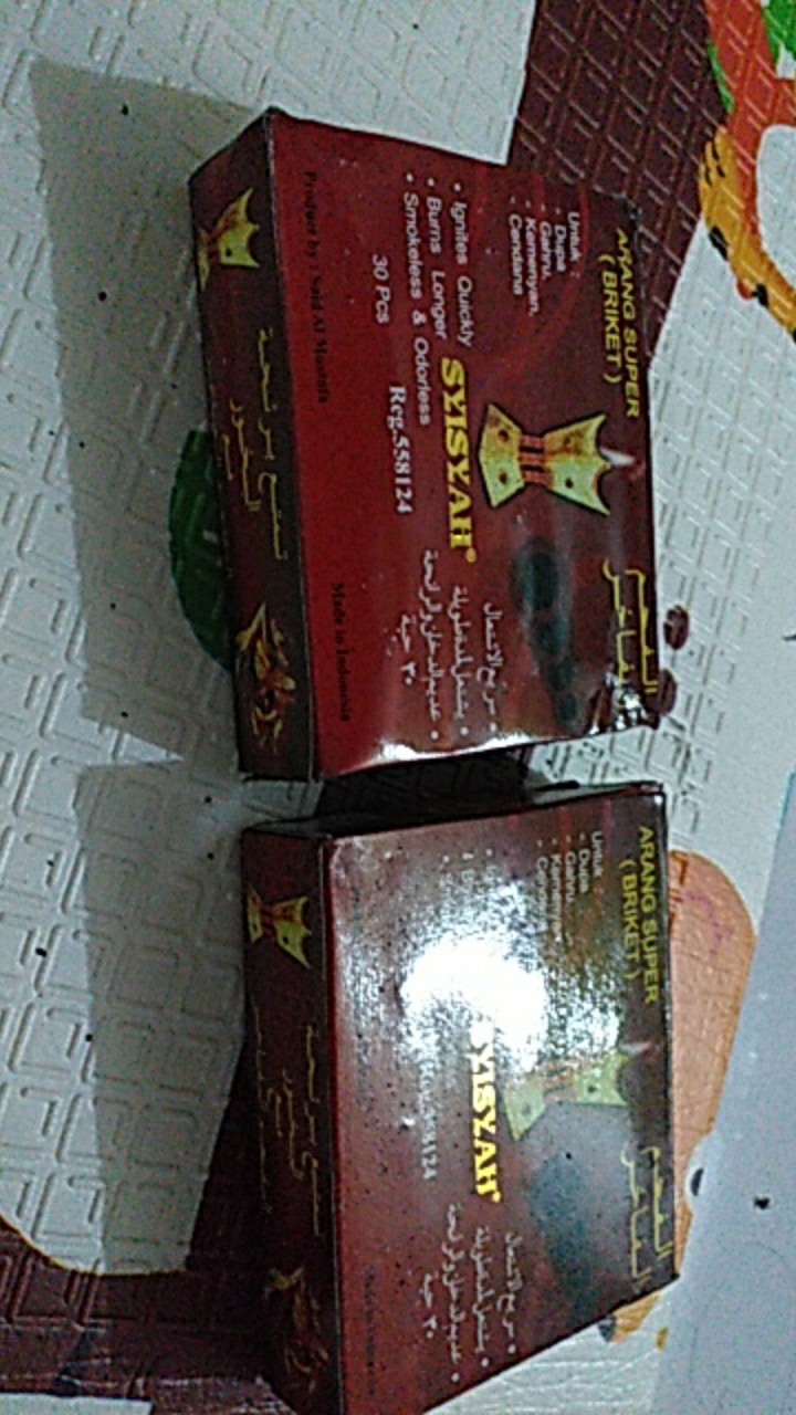 Bisa Cod Areng Arang Super (briket) Bakar Dupa Arab Menyan Gahru Kemenyan Cendana Bukhur