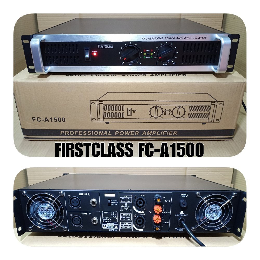 POWER AUDIO SOUND SYSTEM FIRSTCLASS FC A1500  AMPLIFIER FCA 1500