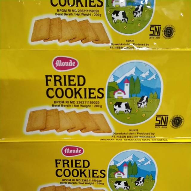 

BISKUT MONDE FRIED COOOKIES 200 GR HARGA 17 RB