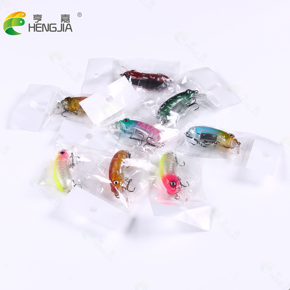 HENGJIA New 1Pcs Crankbait Umpan Pancing 6cm/9.8g Swimbait Minnow Fishing Lure Ikan Diving 0.3-1.5m