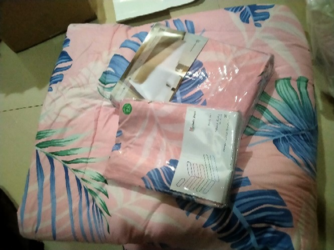 Indolinen Bed Set Palm Berry Green Deluxe