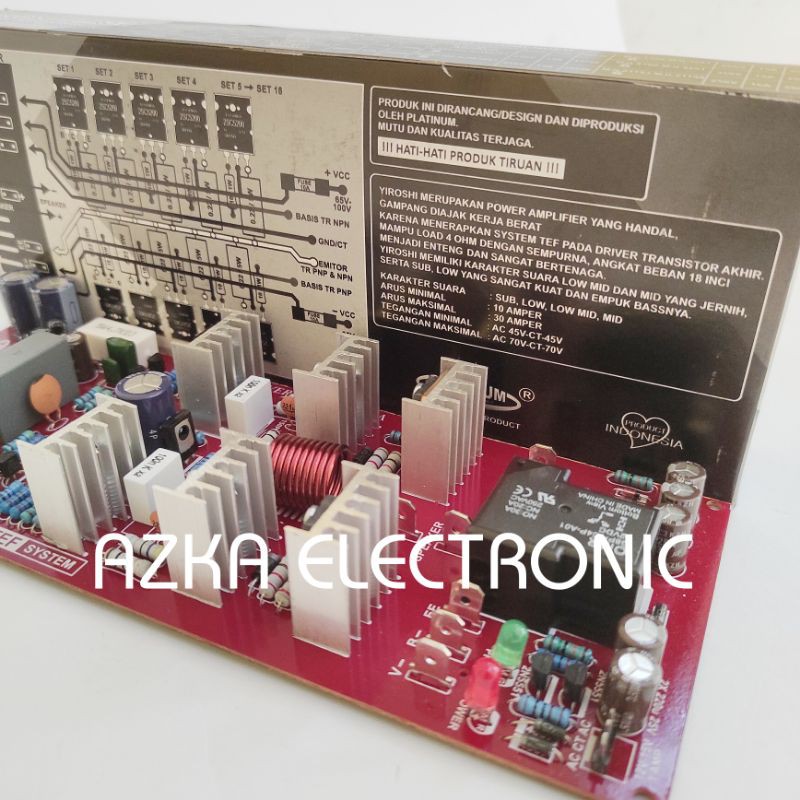 Kit Driver Power Amplifier Yiroshi Pro 6 Plus Speaker Protector