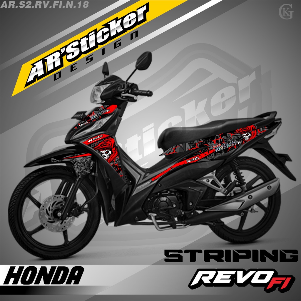 Jual Revo Sticker Striping Revo FI new - Stiker Motor REVO FIT INJEKSI