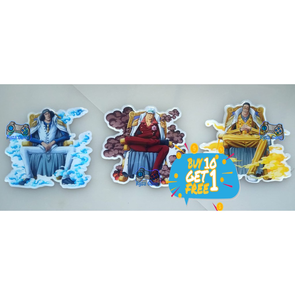 stiker timbul one piece admiral