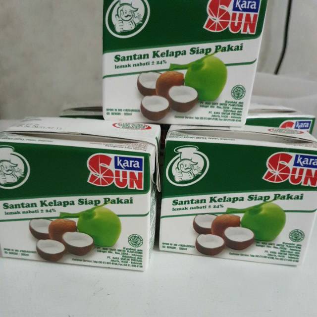 

Santan kelapa siap pakai SUN kara 200ml