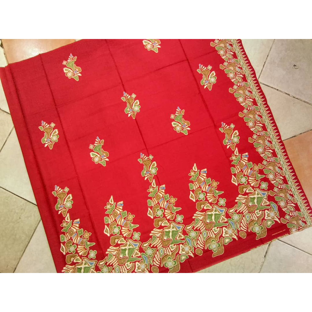 Cuci Gudang Kain Batik Solo Motif Gunungan Batu Warna Merah jb5q0DH7z6Z98
