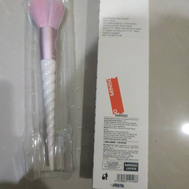 [Preloved] Miniso Ice Cream Unicorn Powder Brush