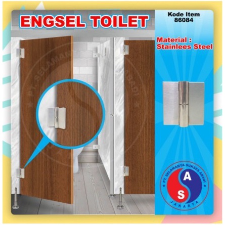 Engsel Partisi / Engsel Pintu Toilet / Engsel Pintu kamar mandi winston surabaya