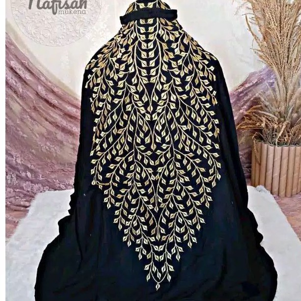 Fitri mukena bordil daun rambat terusan/ mukena rayon bordil lajuran utynafisahmukena