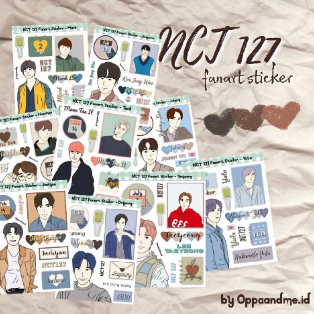 

Mariaarts - NcT 127 Sticker fanart | sticker kpop boyfie set tumblr aesthetic stiker case hp kpop