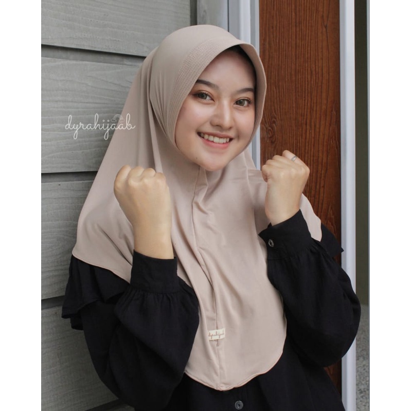 hijab bergo sport menutup dada jilbab bergo hamidah size m