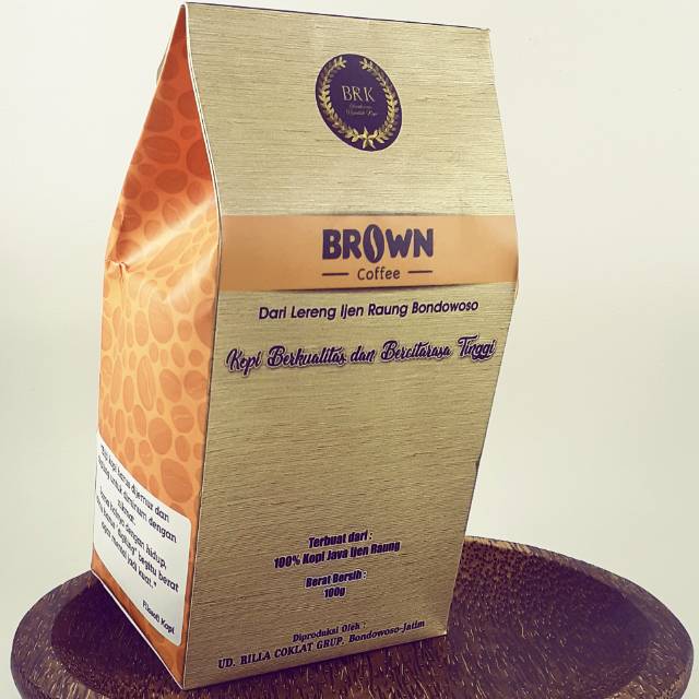

Brown Coffee Bondowoso kopi Arabika dan Robusta