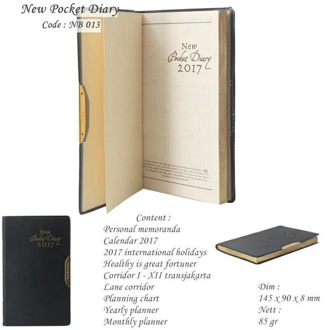 

NEW POCKET DAIRY | BUKU AGENDA TAHUNAN/ CATATAN HARIAN