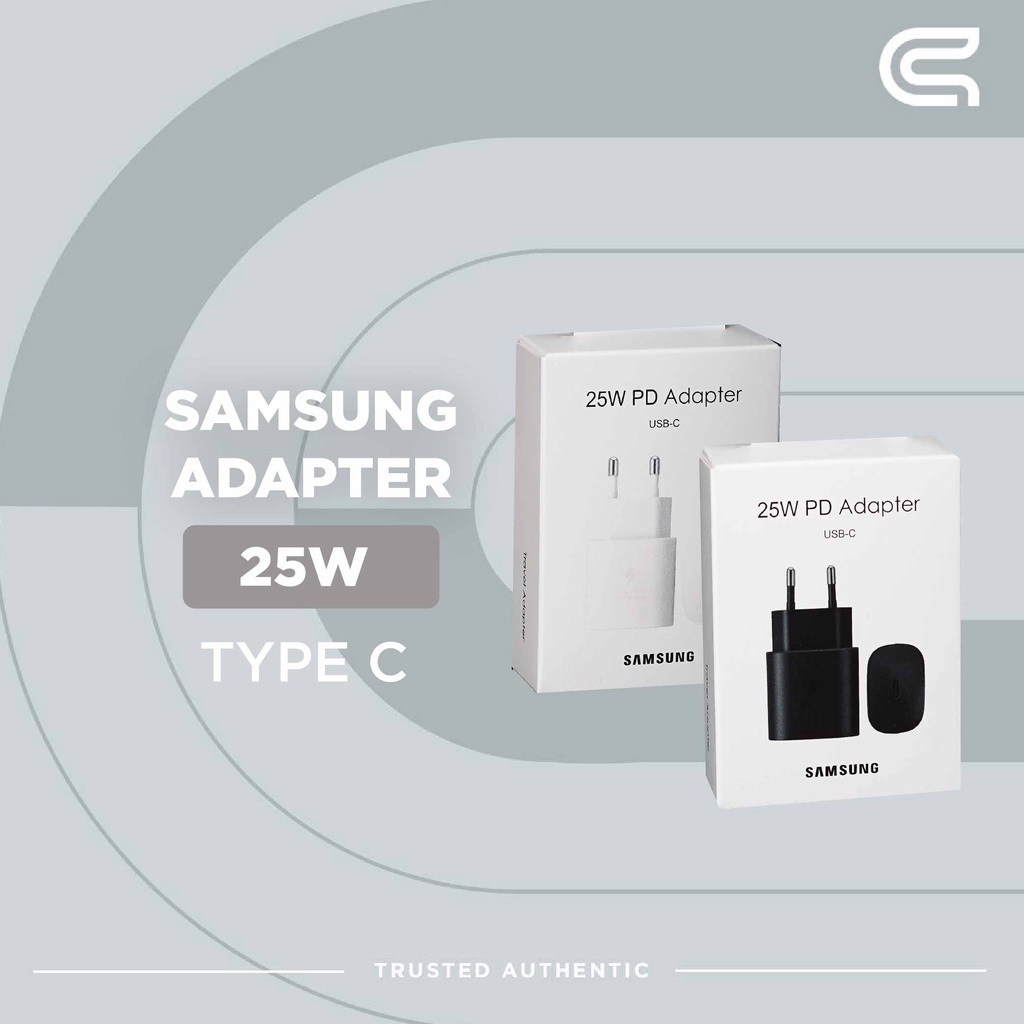 SAMSUNG USB C POWER ADAPTER 25 WATT ORIGINAL BERGARANSI