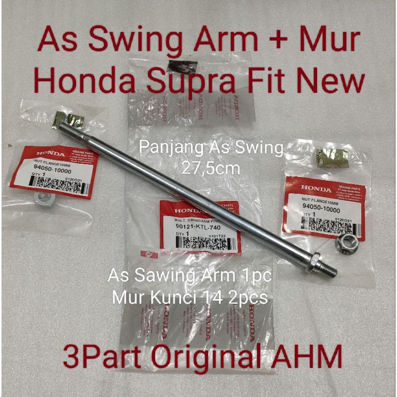 As Swing Arm + Mur Honda Supra Fit New Ori AHM 90121KTL740
