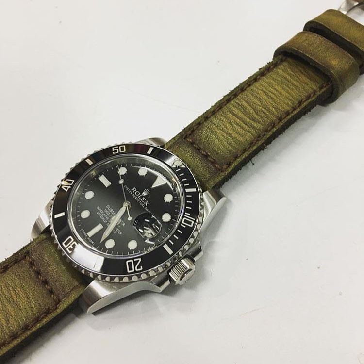 Handmade Gunny Straps Amazon Size 22mm Untuk Jam Rolex Date Just 41mm, Day Date 36mm, Day Date 40mm