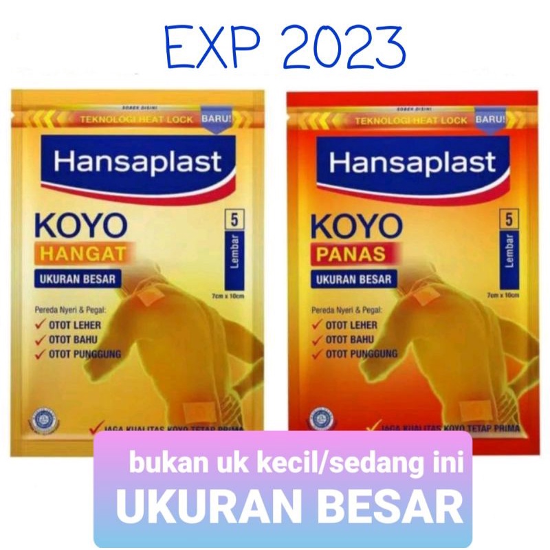 Hansaplast Koyo Ukuran Besar Isi 5 Lembar (UKURAN BESAR)