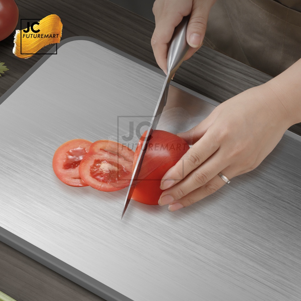 TALENAN 2 SISI TEBAL | CUTTING BOARD STAINLESS STEEL - PP