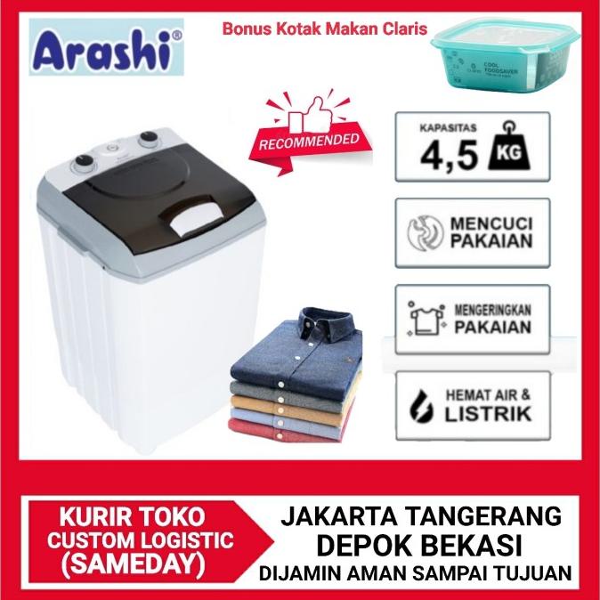 Mesin Cuci Portable Mesin Cuci Mini Arashi AWM451A Termurah
