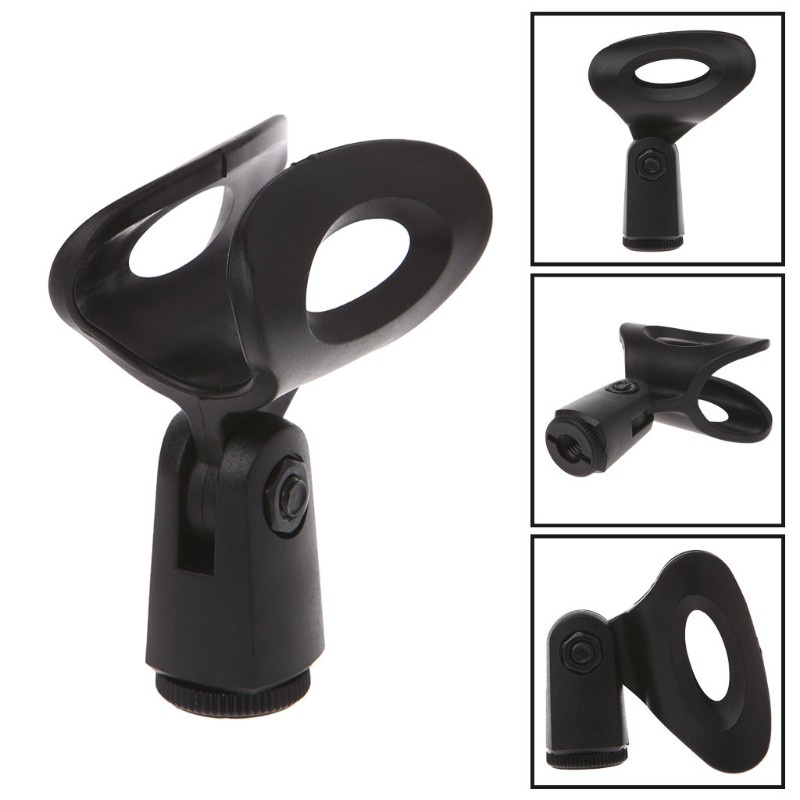 Cre Stand Holder / Dudukan Mic Flexible Bahan Plastik Warna Hitam