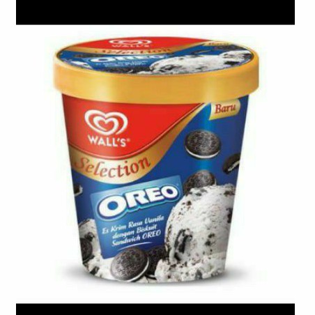 

Es krim Walls Oreo rasa vanilla sandwich 750 ml