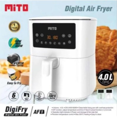 AIR FRYER DIGITAL MITO LOW WATT [ 650 WATT ] - GARANSI 1 TAHUN