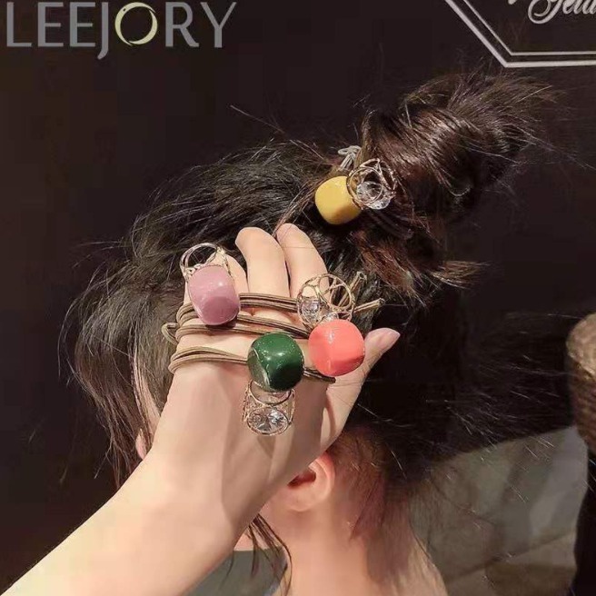 OSM JKT F5168 (1 PC ) Ikat Rambut Korea Geometri / Kuncir Rambut / Aksesories Rambut Wanita-5