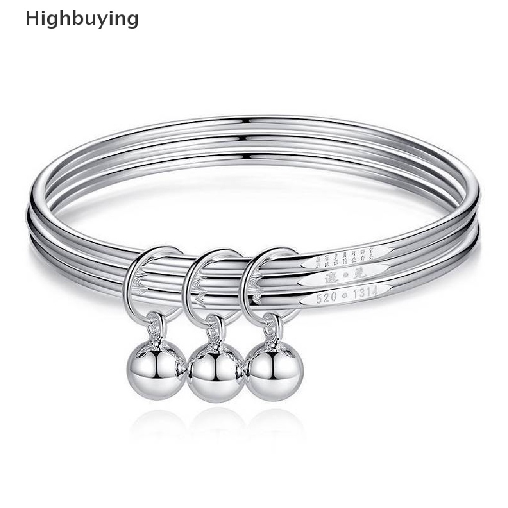 Hbid Gelang Tangan Lapis Silver Adjustable Untuk Wanita Glory