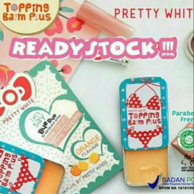 TOPPING BALM PLUS BY PRETTY WHITE ORIGINAL PEMUTIH LIPATAN TUBUH