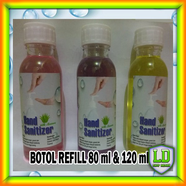 Refill Antiseptic / Hand Sanitizer / Disinfektan Cair Botol Refill Pencuci tangan steril